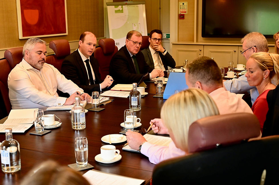 Ballymena BID representatives in meeting