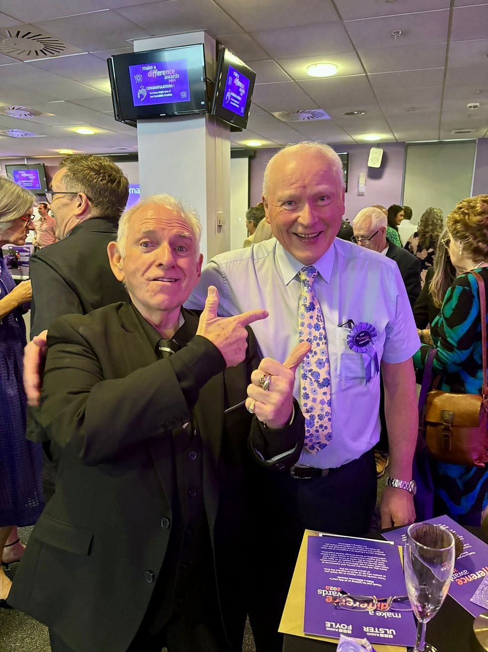 Trevor pictured with Hugo Duncan