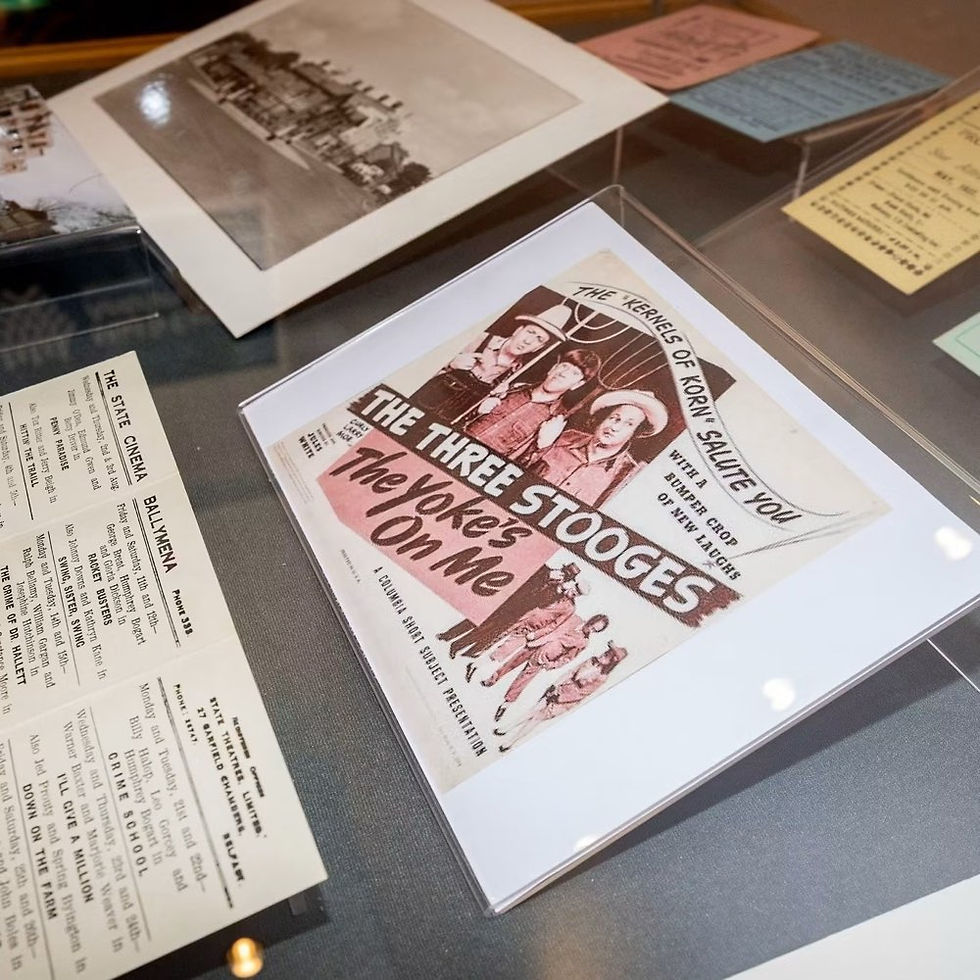 Memorabilia on display