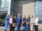 Siobhan Martin, Clare Wilson, Charlene McLaughlin, Health Minister Mike Nesbitt, Eileen Dolan, Dr Mary McDaid, Sarah McElholm and Margaret Ferris