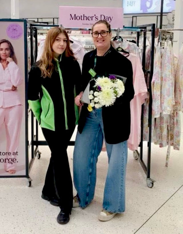 Anna Hogg, 53, with daughter Constance, 19.