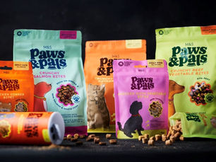 M&S launches new Paws & Pals food and treats range for dogs and cats