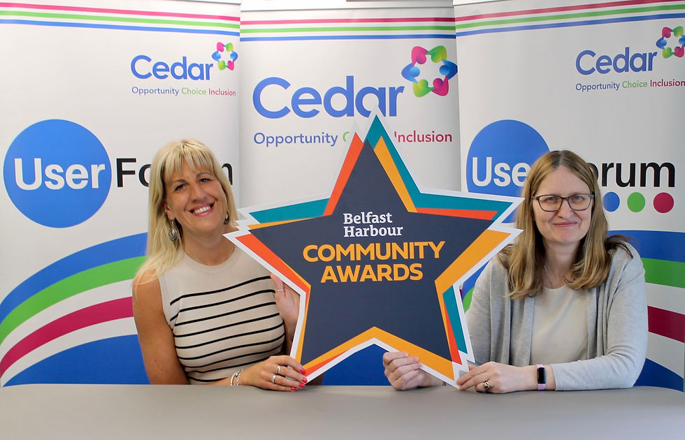 Jenni Barkley, Belfast Harbour, Communications and Community Engagement Manager, Rhona McAuley, Cedar, OSD