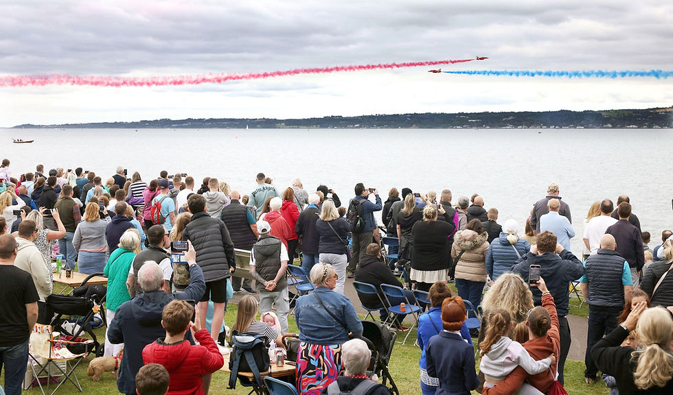 Jordanstown Loughshore Park was fired up as thousands came out today to support Armed Forces Day 2024.