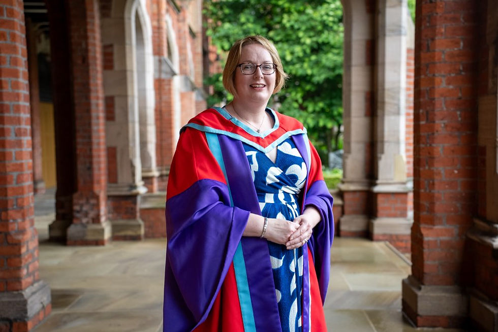 Victoria Craig from Broughshane, graduated on Monday, receiving her PhD in Nursing at Queen's