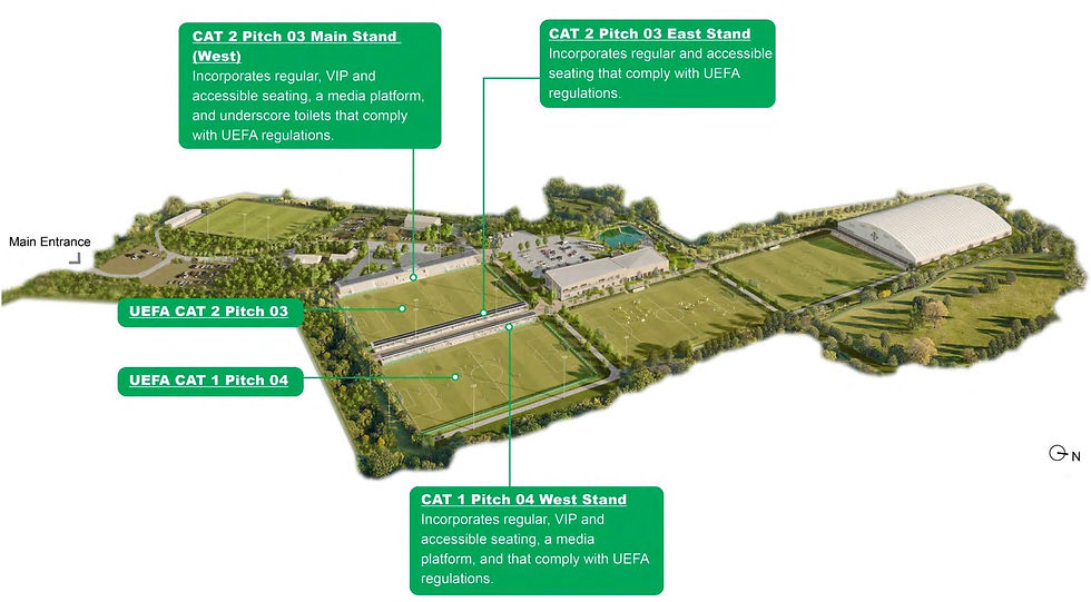 Proposed pitches at IFA national football centre outside Ballymena