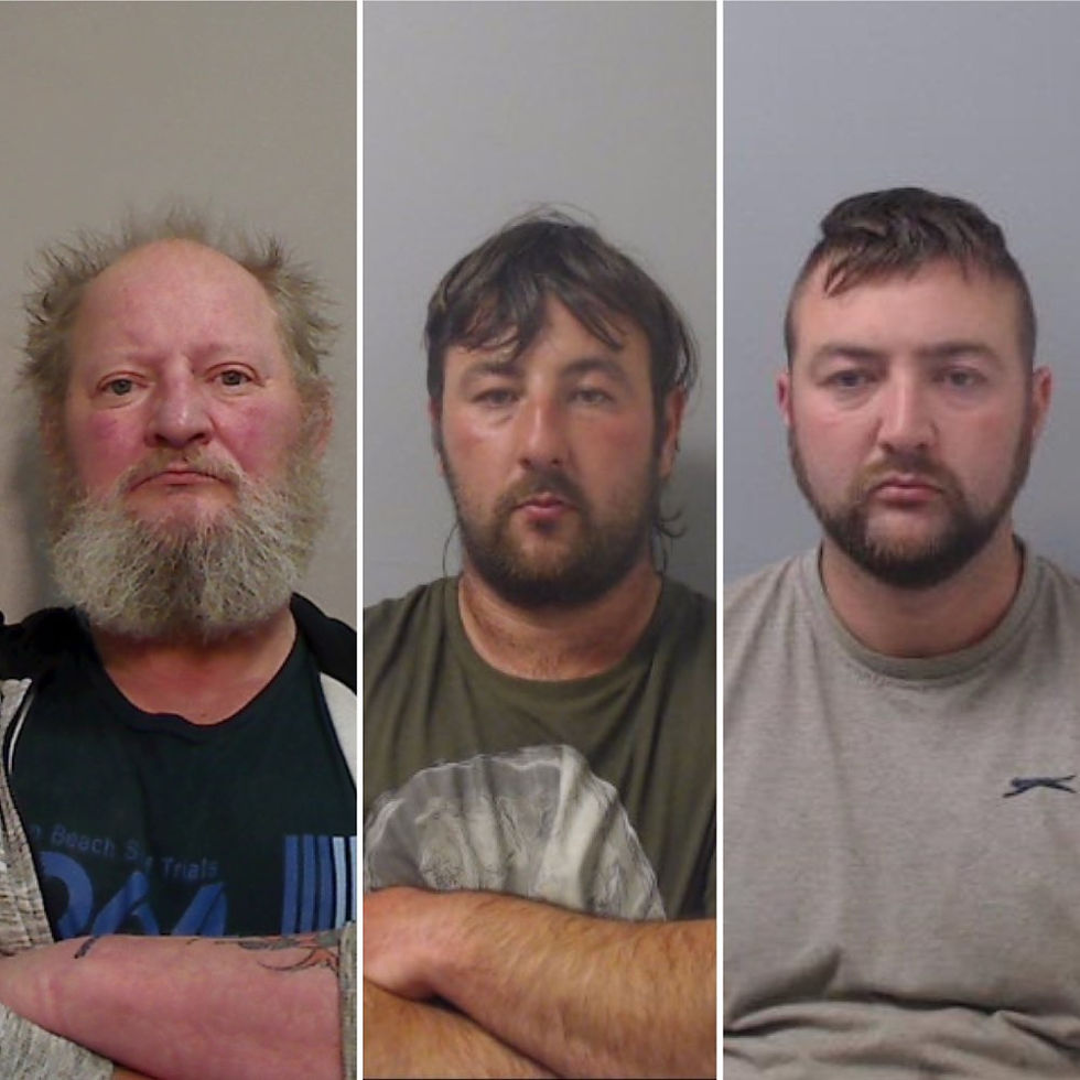 Sentenced for the murder or Steven Peck: David Austin, Brian McCook, and Stephen McCook