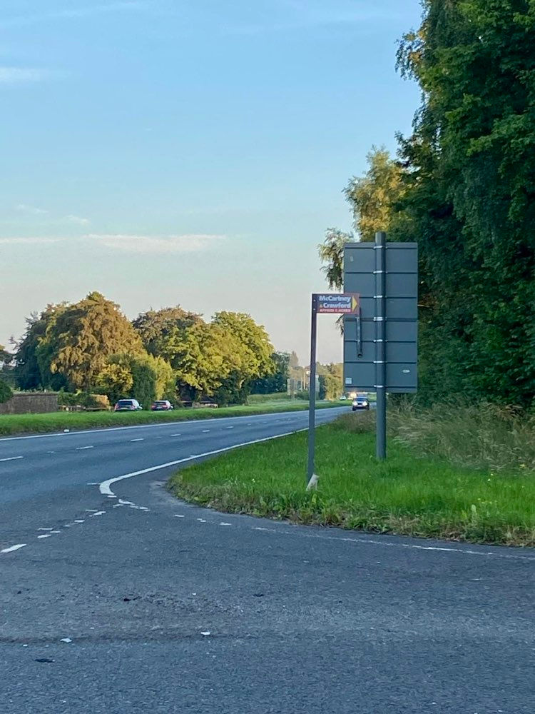 The busy junction impacted by new signage on the A26 Lisnevenagh Road. 