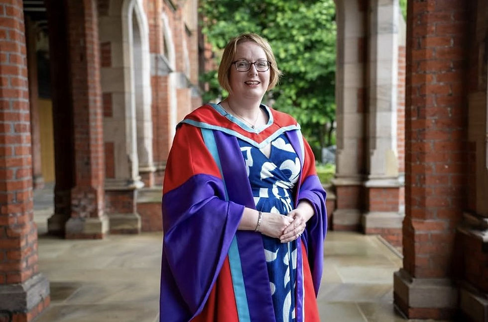 Victoria Craig pictured after graduating with a Doctor of Philosophy (PhD) from Queen’s University.
