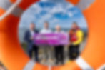 AIB Branch Manager Peter Hughes pictured with RNLI staff and volunteer crew at the 2026 AIB Community Fund launch