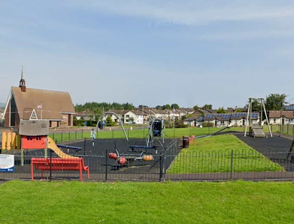 The playground at Bardic Drive in Larne's Antiville estate