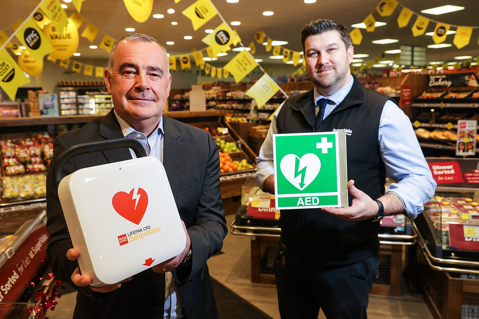 Trevor Magill, MD of Musgrave NI with Martin Reynolds, Manager SuperValu Lisburn.