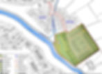 Proposed site plan for a proposed controversial housing development site near the River Braid in Ballymena