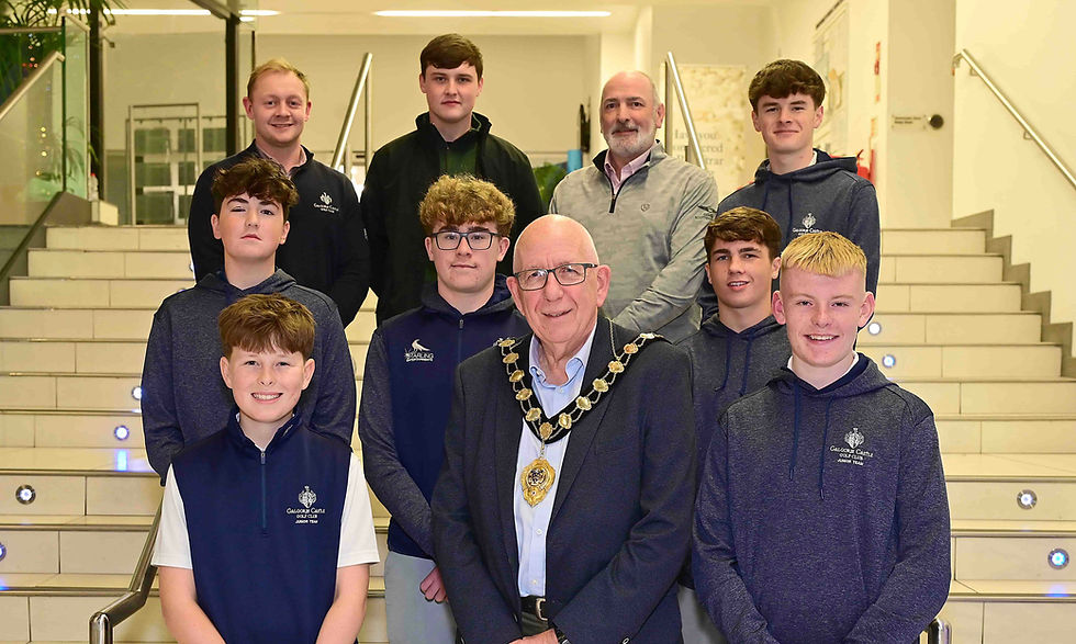 Galgorm Golf Club Juniors honoured at Mayoral Reception after landmark season