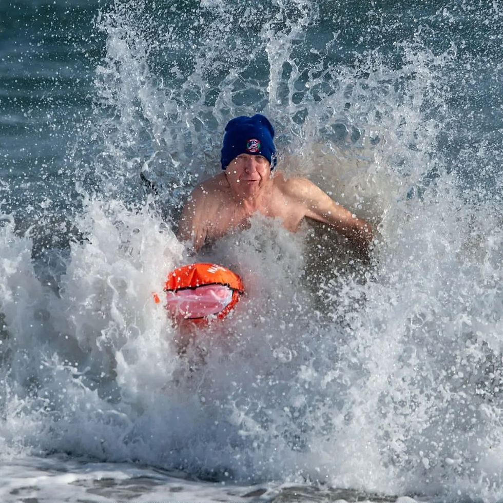 Man in sea