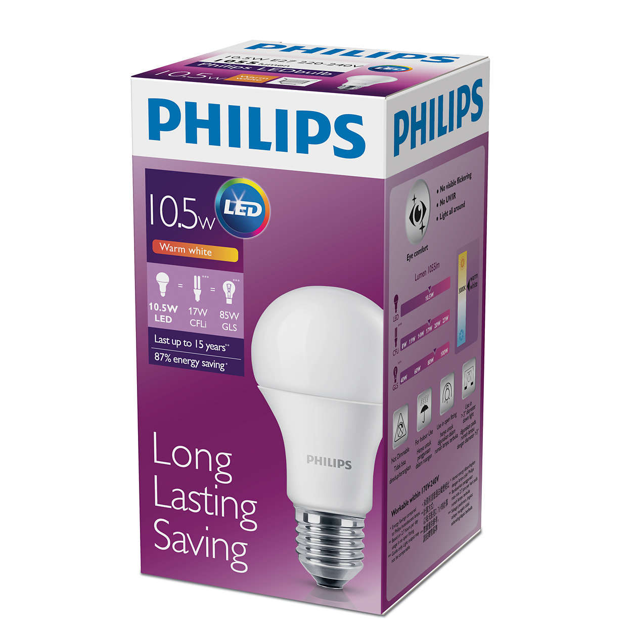Philips LED 10.5W ขั้ว E27