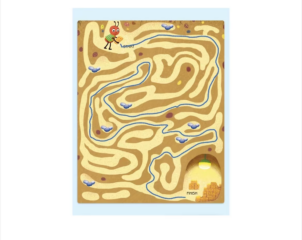 Miniaturbild: Lernspiel wiederverwendbare 32 Tafeln Labyrinth, schreiben wegwischen