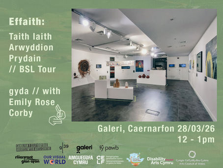 Taith Iaith Arwyddion Prydain o Arddangosfa Effaith at Galeri, Caernarfon