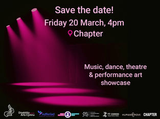 Music, dance, theatre and performance art showcase