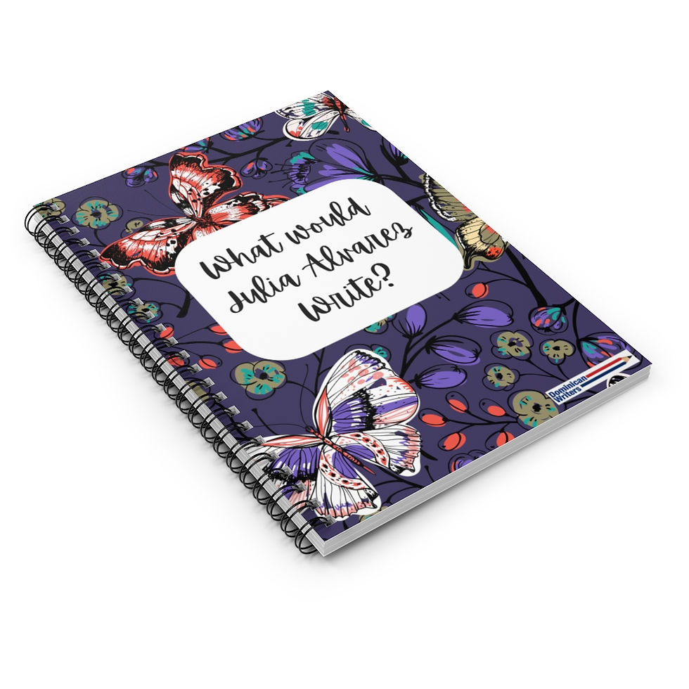 Thumbnail: What would Julia Alvarez Write? Spiral Notebook 