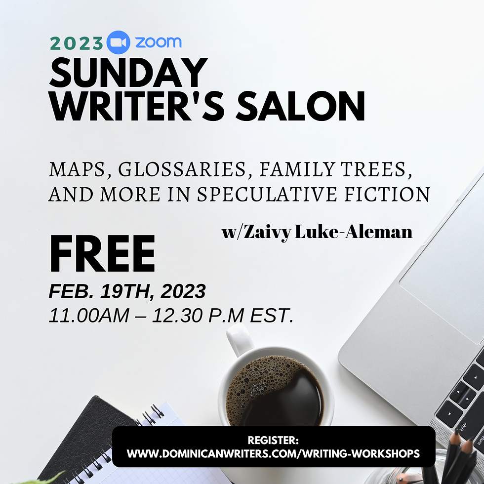 2023 Writer's Salon Workshops Series