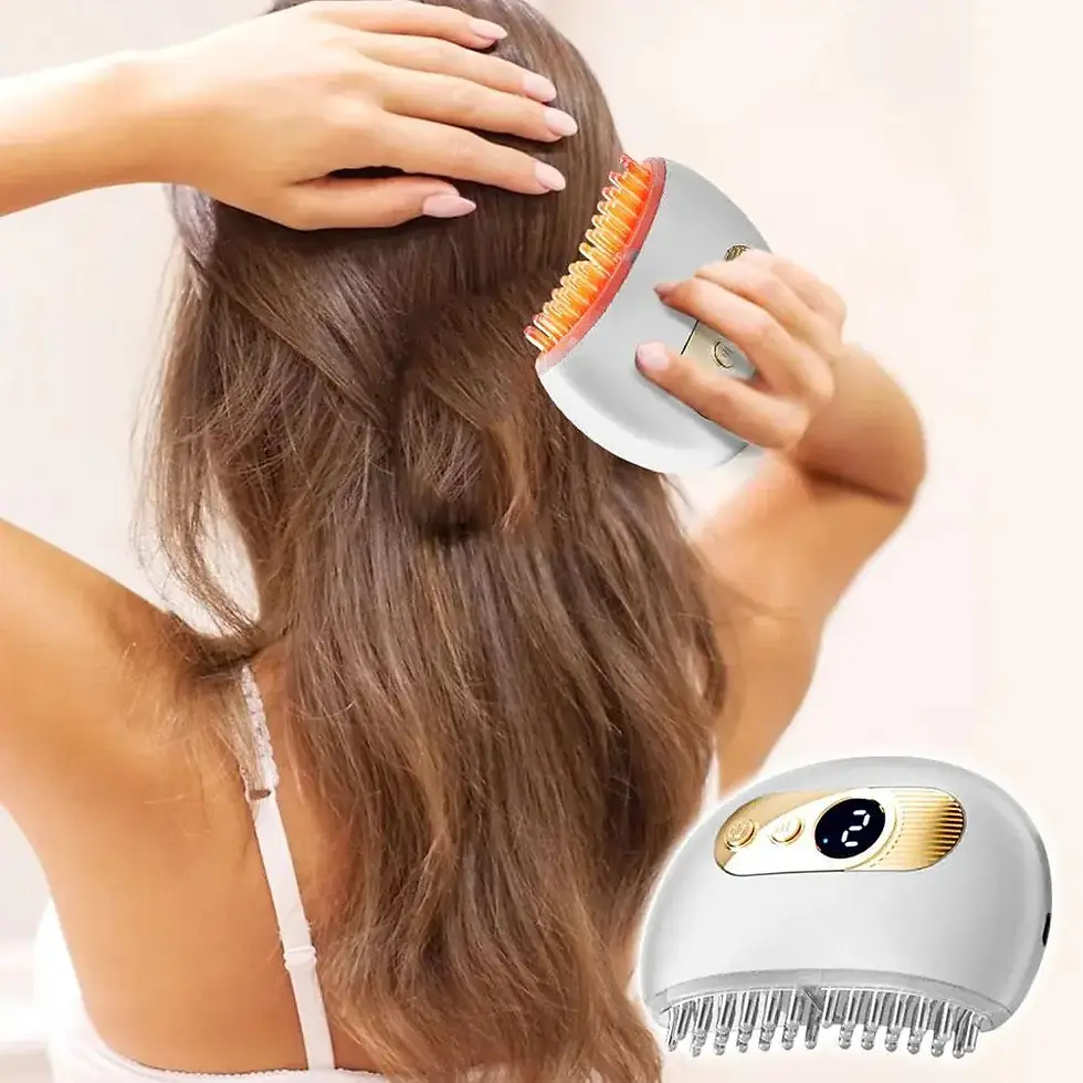 Miniatura: Escova elétrica para massagem capilar