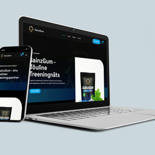 Website shop design for chewing gum