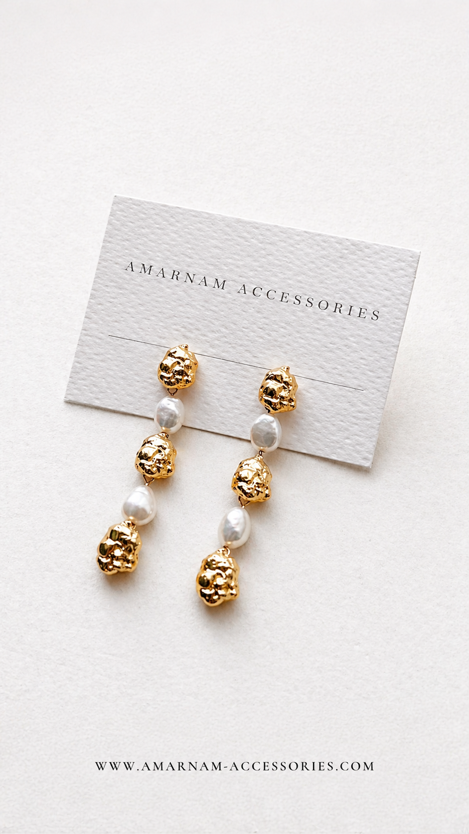 Thumbnail: LA ROCHE MIX PEARL DANGLE EARRINGS