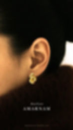 Gold Chunky Drop Earrings 