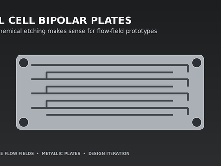 Metallic PEM fuel cell bipolar plate with precision flow-field channels