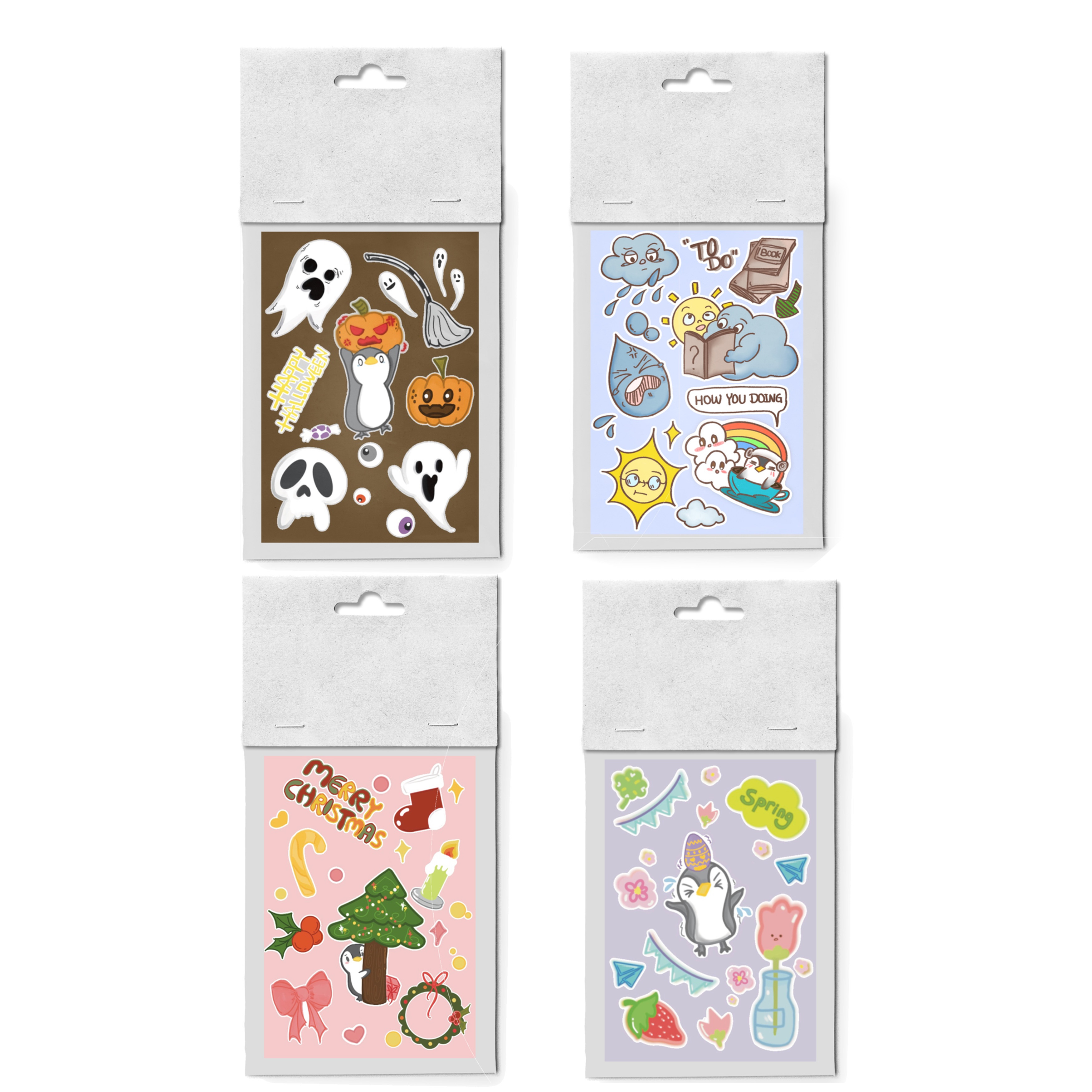Penguin stickers Bundle