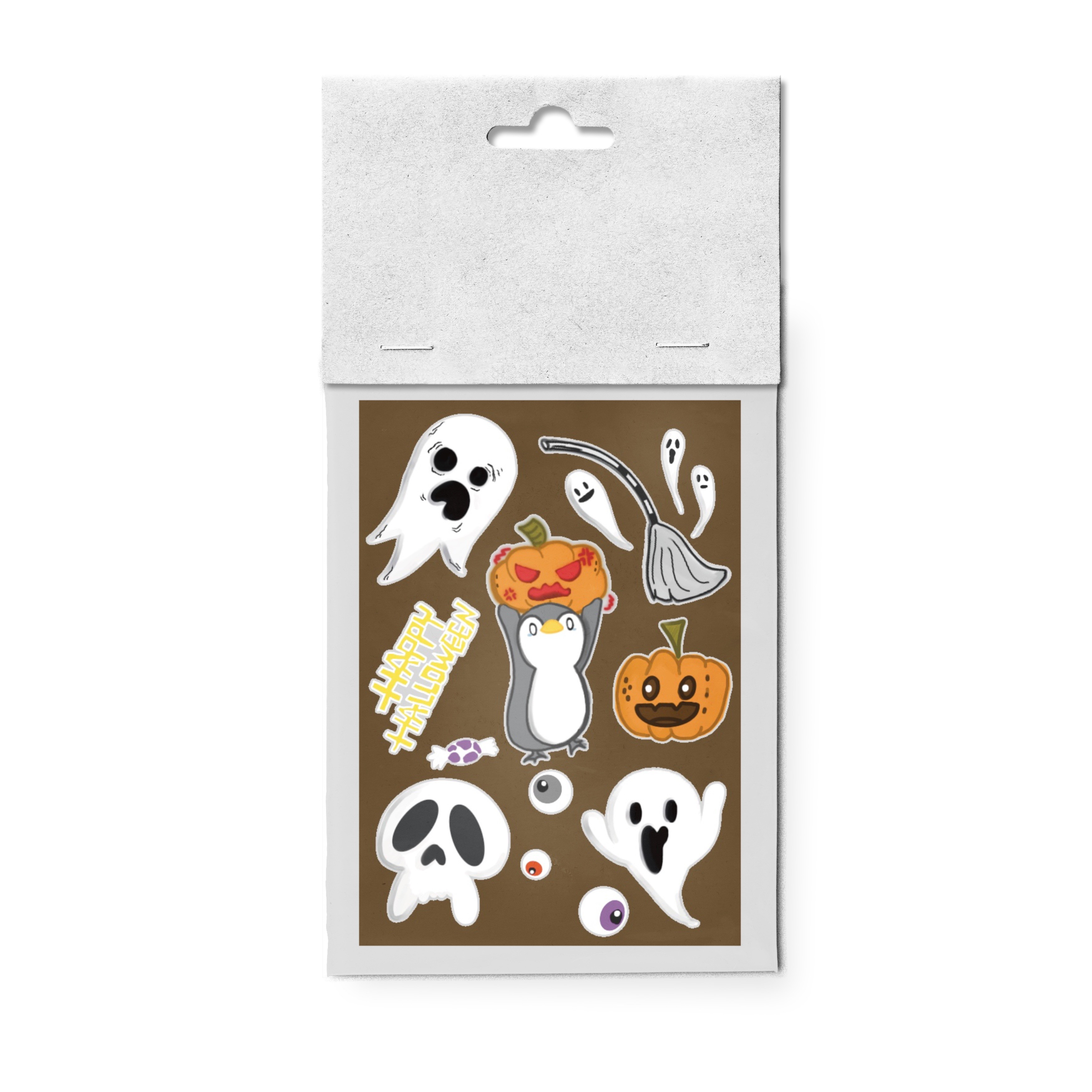 Penguin stickers (Halloween)