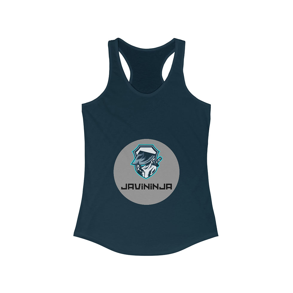 Miniatura: Women's Ideal Racerback Tank Javininja logo