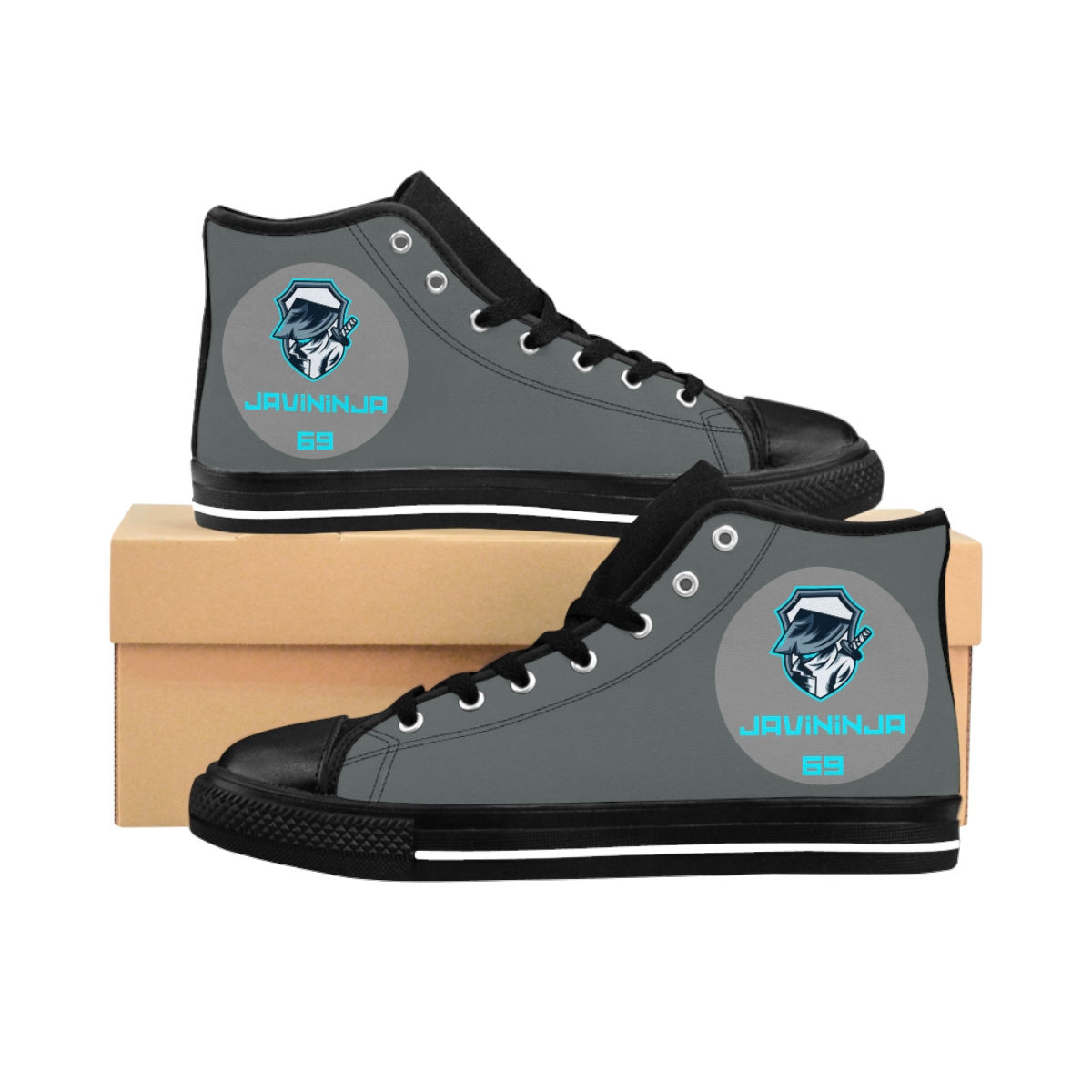 Classic Sneakers Dark Grey Javininja69 logo