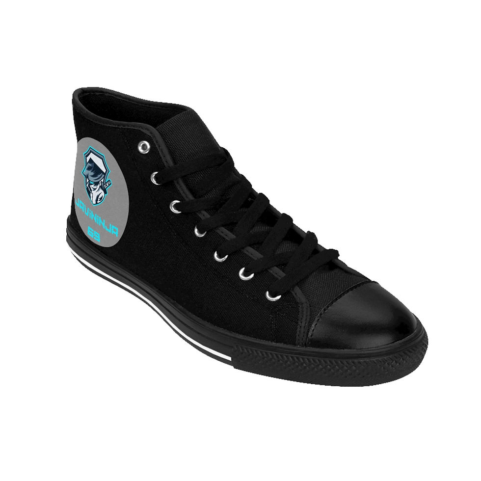 Thumbnail: Men's Classic Sneakers Black Javininja69 logo