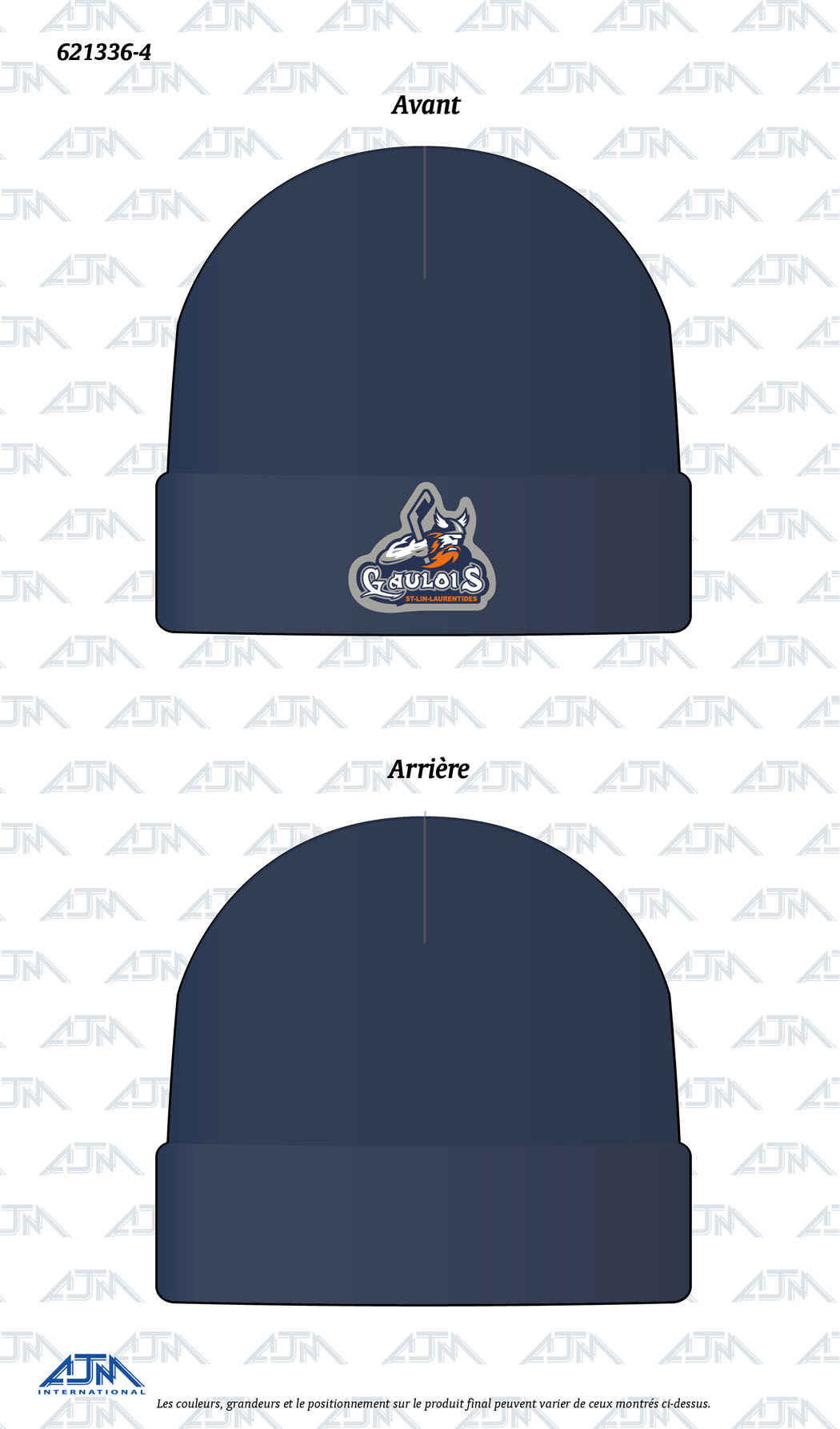 TUQUE AVEC REBORD DE TRÈS BONNE QUALITÉ. GAULOIS ST-LIN.