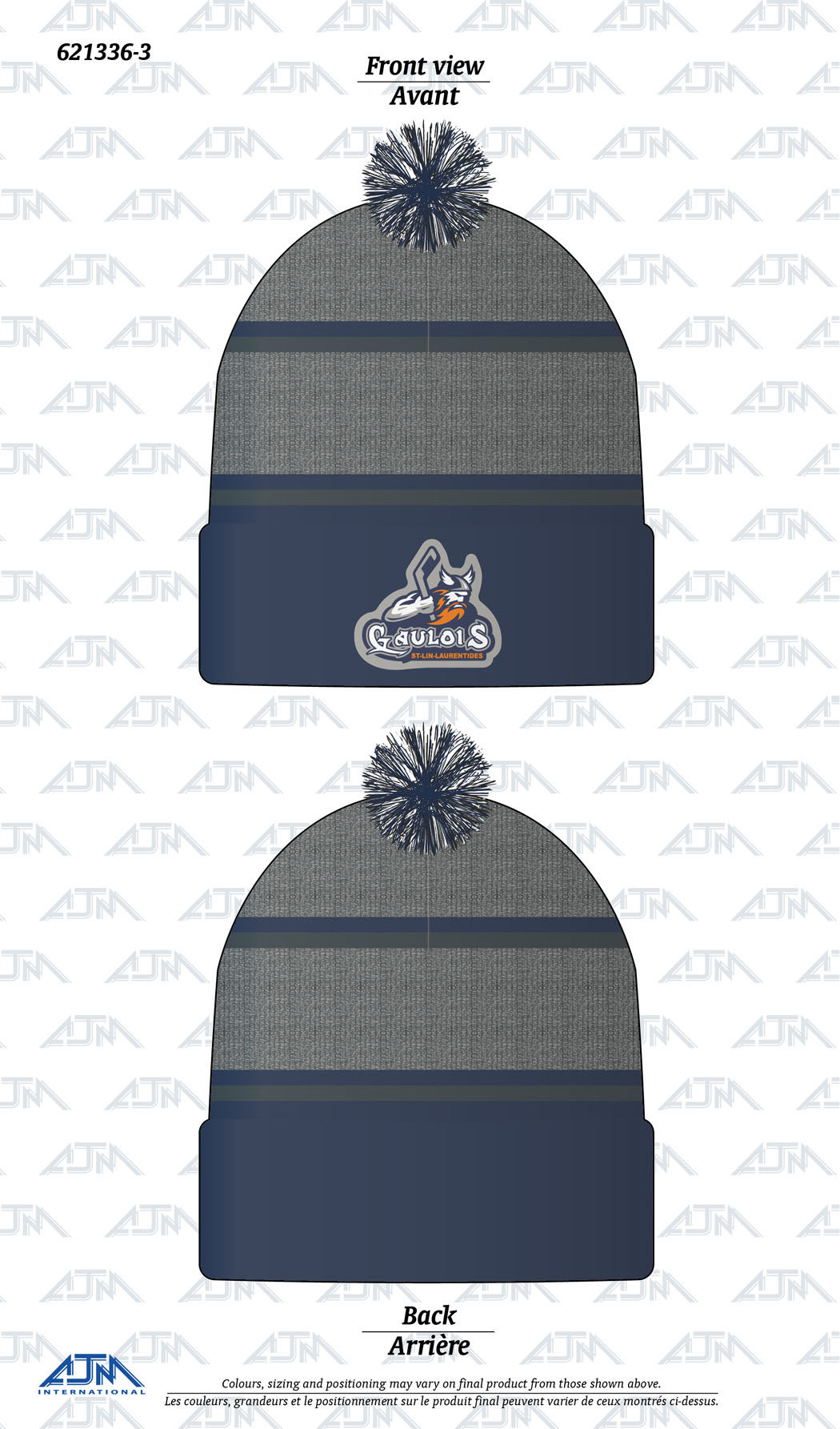 TUQUE AVEC REBORD & POMPON. GAULOIS ST-LIN.