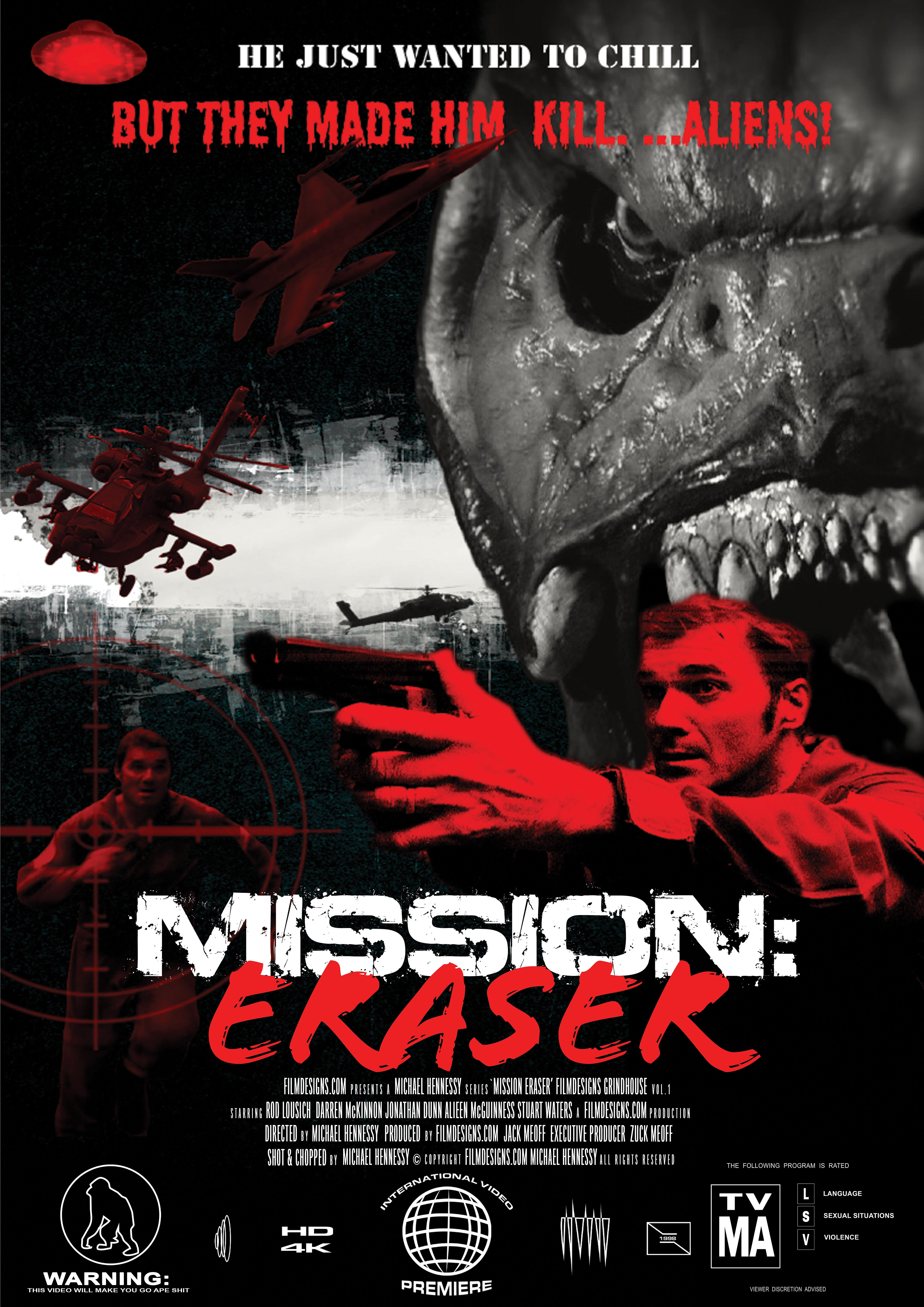FILMDESIGNS GRINDHOUSE: MISSION ERASER POSTER