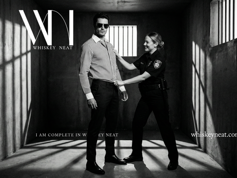 Whiskey Neat - Brand Image BW Jail Wide 2