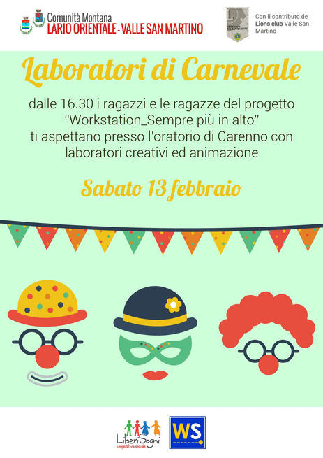 Workstation Sempre più in alto - 13 febbraio - Laboratori per bambini a Carenno