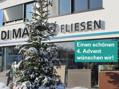 Das Team von Di Mauro Fliesen wünscht euch einen schönen 4. Advent
