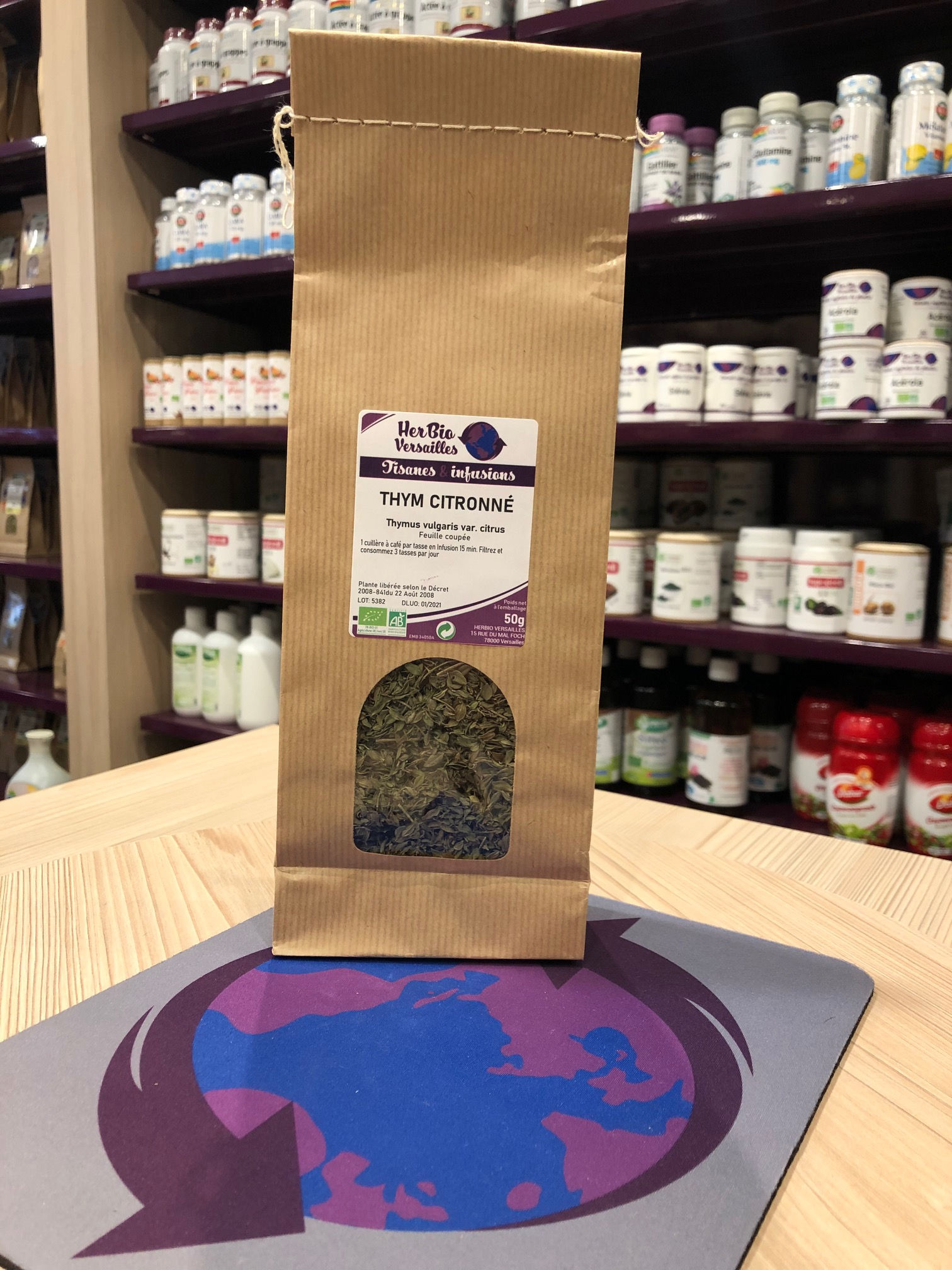 TISANE HERBIO VERSAILLES - THYM CITRONNÉ