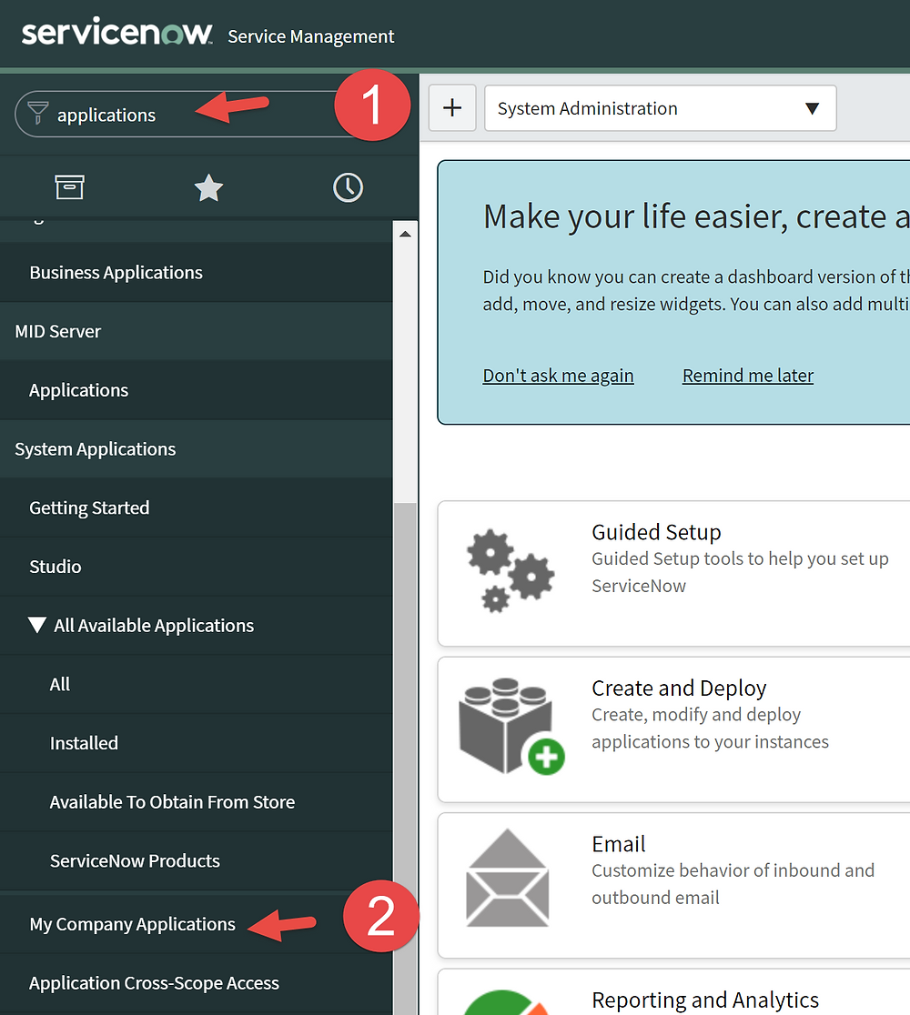 Step 1 & 2 of This article is going to show you how to delete a scoped app in ServiceNow App Engine low-code no-code platform.