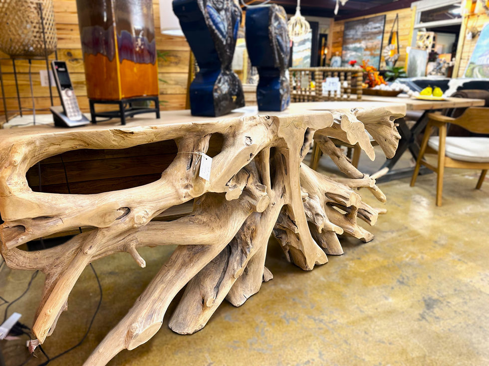 Teak Console great for the beach