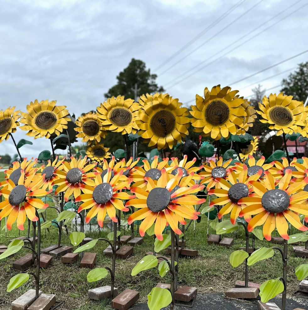 Metal Sunflowers perfect for a garden