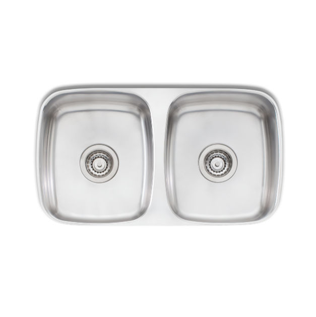 Oliveri - Endeavour Double Bowl Undermount Sink - Stainless Steel - EE63U