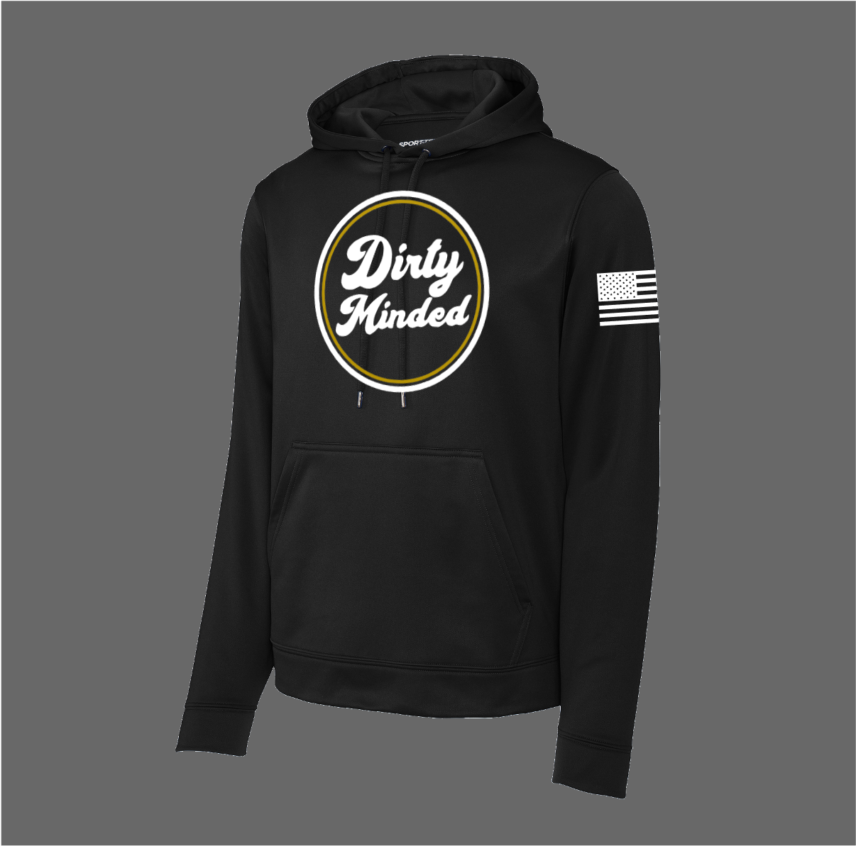 Black Dirty Minded Sport Hoodie