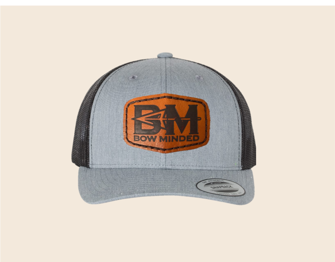 BM Leather Patch Grey/Black