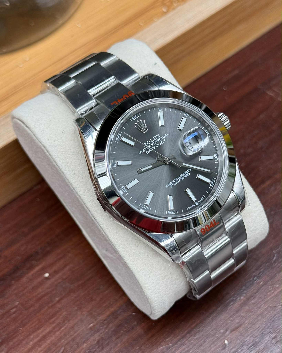 Miniatura: Rolex Datejust 41 Gray Dial 126300
