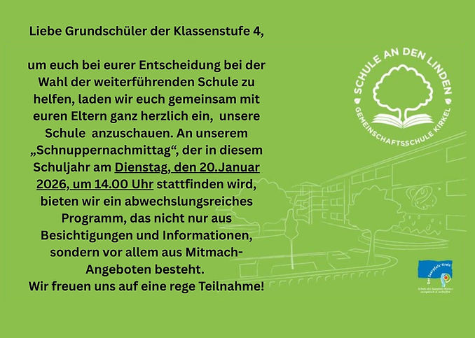 Schnuppernachmittag 2026